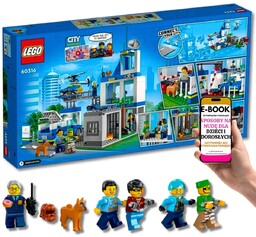 LEGO  City Posterunek Policji z helikopterem, radiowozem