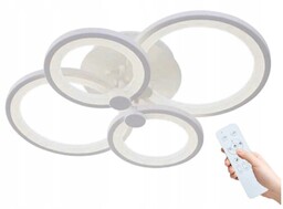 Lampa Led Plafon Sufit Żyrandol Pilot 4x Ring