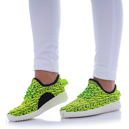 Dziewczęce zielone buty sportowe