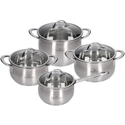 Zestaw garnków Zwieger Practi Plus stal nierdzewna 8