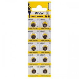 10 x bateria alkaliczna mini Vinnic G6 AG6/L921/SR920/371/537/30/RW315