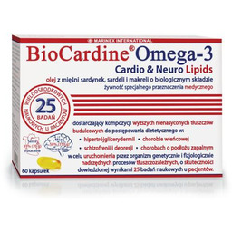 BioCardine Omega-3 Cardio & Neuro Lipids, 60 kaps.