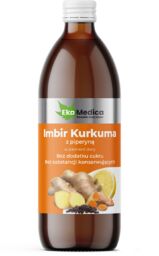 EkaMedica Imbir Kurkuma z Piperyną, sok, 500 ml