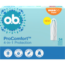 O.B. ProComfort Super, tampony higieniczne, 54 sztuki
