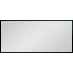 Lustro łazienkowe prostokątne 140x65 cm czarna rama AUTORYZOWANY