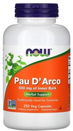 Pau D''arco 500 mg Now Foods, 250 kapsułek