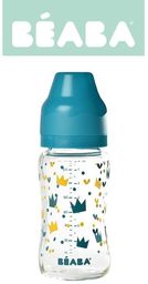 Butelka szklana szerokootworowa 240 ml Yellow / Blue