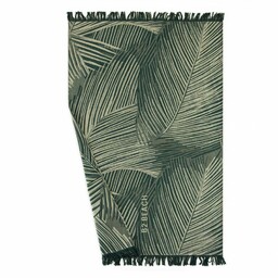 Zwoltex Ręcznik plażowy 100x160 Fouta Palms Green zielony