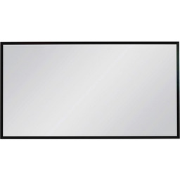Lustro łazienkowe prostokątne 120x65 cm czarna rama AUTORYZOWANY