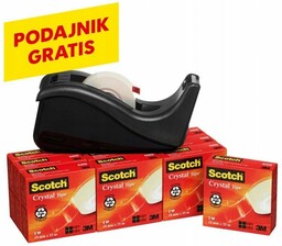 Taśma klejąca 19/33 SCOTCH CRYSTAL 6-1933R10TPC transparentna
