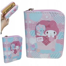 Uroczy Portfel Młodzieżowy Dziecięcy Kuromi Sanrio Melody Różowy