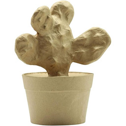 GLOREX 6 2030 068 - Brązowa figurka kaktusa
