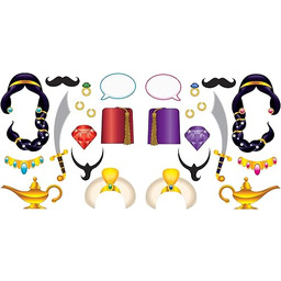 Beistle Arabian Nights zabawne znaki fotograficzne, 26 sztuk,