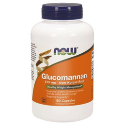 NOW Foods Glukomannan 575 mg, 180 kapsułek
