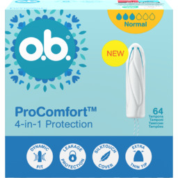 O.B. ProComfort Normal, tampony higieniczne, 64 sztuki