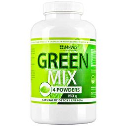 MyVita Green MIX 150g - chlorella, spirulina, jęczmień,