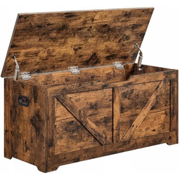 Siedzisko do Przedpokoju Skrzynia ze Schowkiem Loft Brązowa