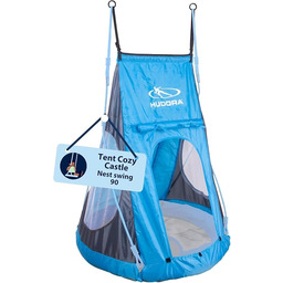 Hudora Cosy Castle Namiot do Huśtawki Ogrodowej, Niebieski,