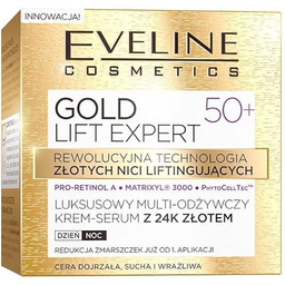 Eveline Cosmetics Gold Lift Expert Luksusowy multiodżywczy krem-serum