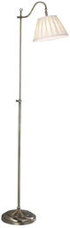 Dar Lighting Antyczna lampa stojąca SUFFOLK mosiężna biała