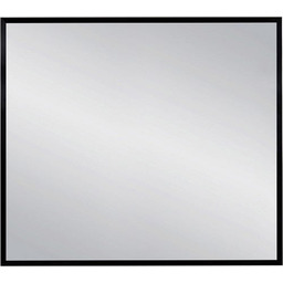 Lustro łazienkowe prostokątne 90x80 cm czarna rama AUTORYZOWANY