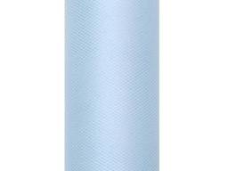 Tiul gładki błękitny - 30 cm x 9