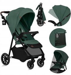 Wózek spacerowy na lata budka XXL lekki składany