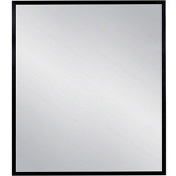 Lustro łazienkowe prostokątne 70x80 cm czarna rama AUTORYZOWANY