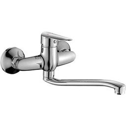 Bateria zlewozmywakowa ścienna, CENTO chrom