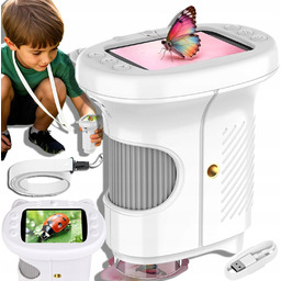 Mikroskop Cyfrowy 1000X Dla Dzieci 8 Led Lupa