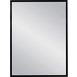 Lustro łazienkowe prostokątne 60x80 cm czarna rama AUTORYZOWANY