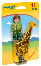 Playmobil 1.2.3 Opiekun zwierząt z żyrafą