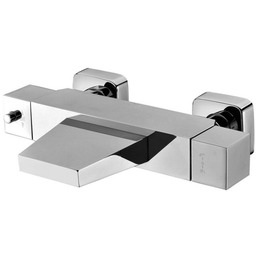 Sapho LATUS bateria wannowa termostatyczna ścienna z kaskadą