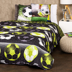 4Home Narzuta na łóżko Football, 140 x 220