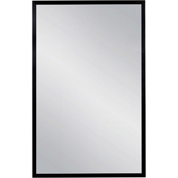 Lustro łazienkowe prostokątne 50x80 cm czarna rama AUTORYZOWANY