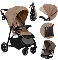 Wózek spacerowy na lata budka XXL lekki składany