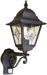 Elstead Lighting Zewnętrzna lampa ścienna Norfolk NR1-PIR-BLACK Elstead