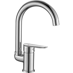 Bateria zlewozmywakowa stojąca z wylewką U, CENTO chrom