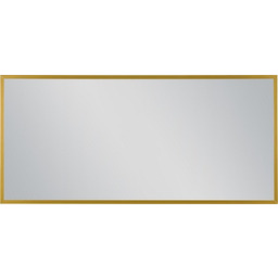 Lustro łazienkowe prostokątne 140x65 cm złota rama AUTORYZOWANY