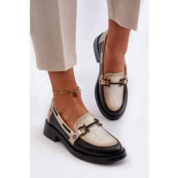 Skórzane Mokasyny Półbuty Damskie Maciejka 06493-01 Czarne -36