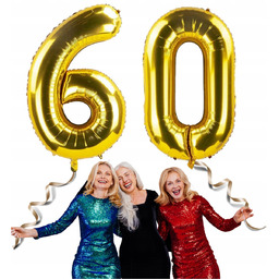 Zestaw Na 60 Urodziny Balony 60Tka Dekoracja Balon