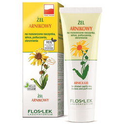FLOSLEK Żel arnikowy na rozszerzone naczynka, sińce, potłuczenia