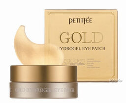 PETITFEE - Gold Hydrogel Eye Patch - Nawilżająco-rozświetlające,