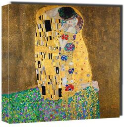 Pocałunek, Gustav Klimt - obraz na płótnie Wymiar