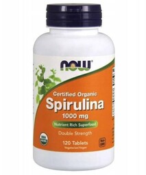 NOW Foods Spirulina 1000mg, 120 tabletek