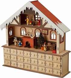 Small Foot Kalendarz adwentowy do salonu, ze światłami,