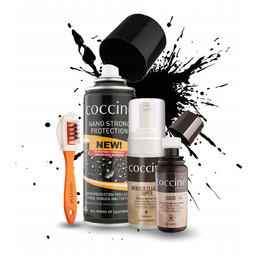 Zestaw Do Renowacji Butów Czarna Farba Pianka Szczotka