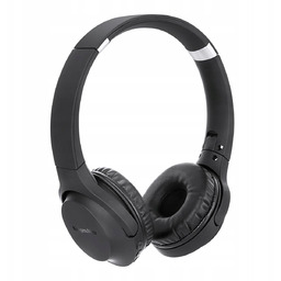Słuchawki bezprzewodowe nauszne składane Bluetooth czarne