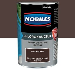 NOBILES Chlorokauczuk 0,9L brązowy czekoladowy RAL 8017 połysk