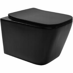 Czarna matowa misa wc wisząca Rimless Raul Rea